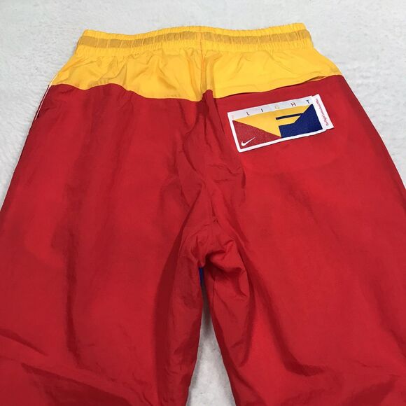 Vintage NIKE Flight Warm Up Jogger Men S Color Block Nylon Drawstring Elastic - Picture 5 of 16